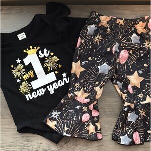 My 1st New Year Outfit - Black and Gold